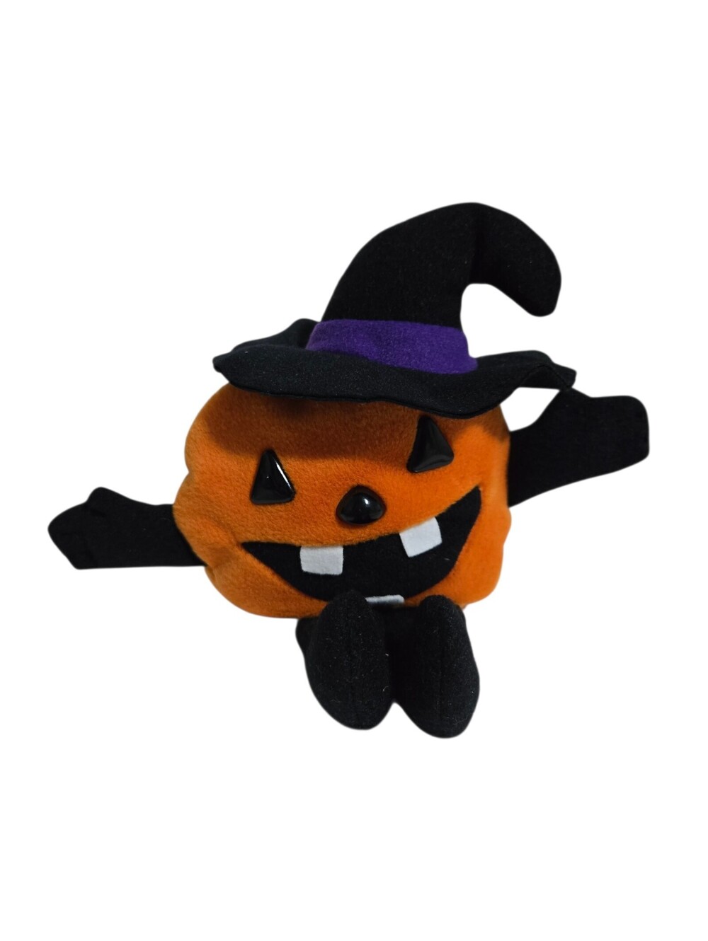 Vintage Beanie Boppers Perry Pumpkin Witch Hat Plush Halloween 1997 EUC